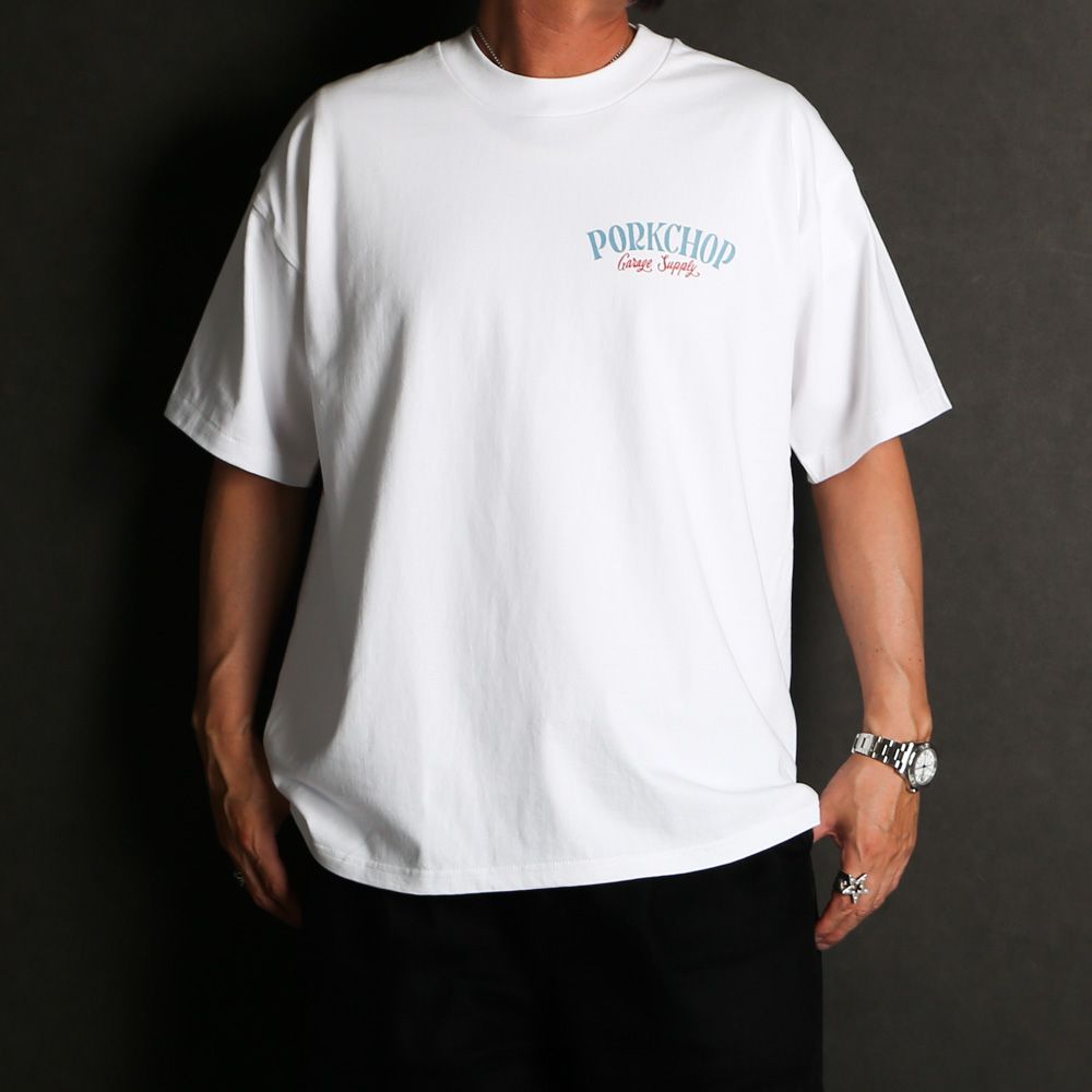 L　PORKCHOP PORK BACK TEE　木村拓哉　WHITE PORKCHOP PORK BACK TEE キムタクの通販 by MTM's shop｜ラクマ
