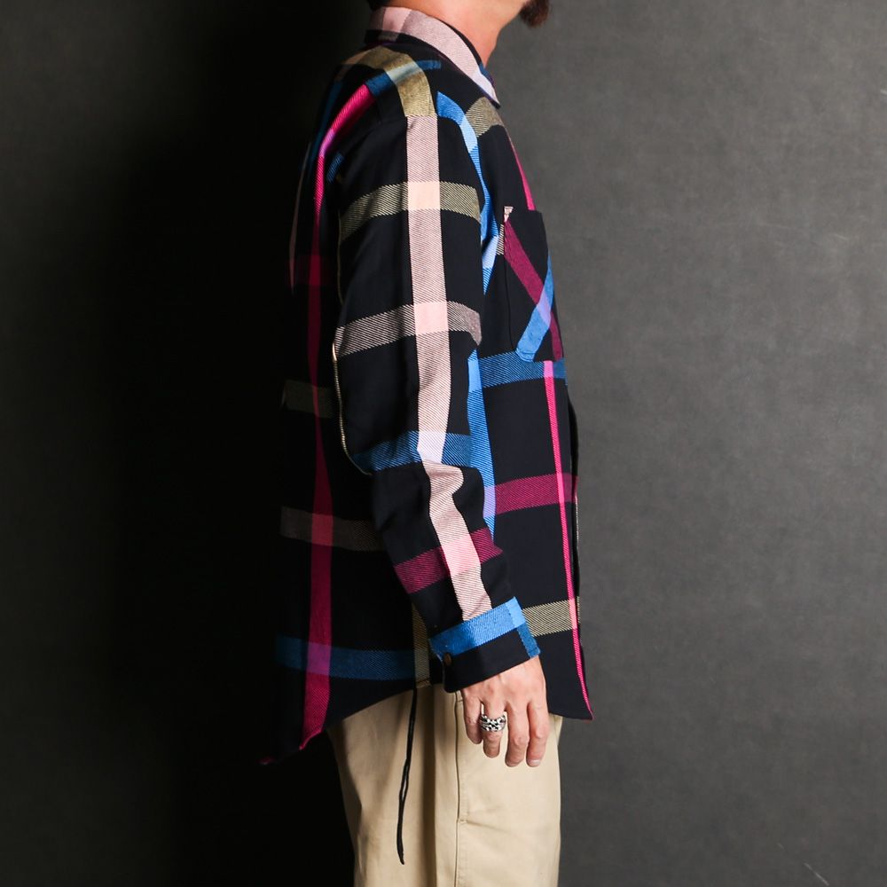 N.HOOLYWOOD - × BIG MAC / SHIRT - NAVY CHECK / 2242-SH31-011 peg | chemical  conbination