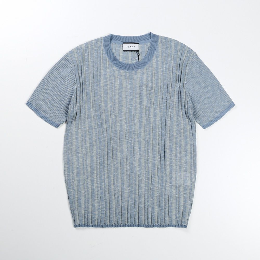 "RIB KNIT" T-SHIRTS / サマーニット Tシャツ / TA23SS-KN150