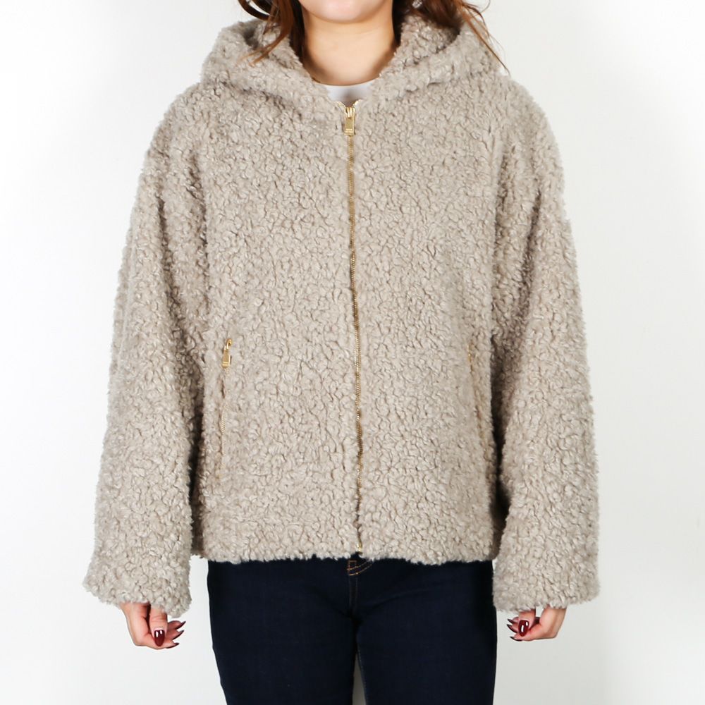 【レディース】 IPAMA イパマ - L.GRAY / ボア フードブルゾン (フリース) / LJXA0042033588