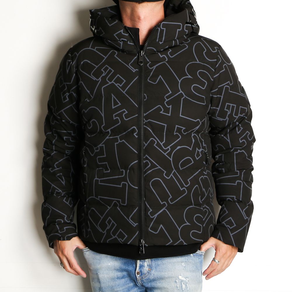 LETTERING DOWN JACKET / ダイアゴナルロゴ ダウンジャケット / USO-21042