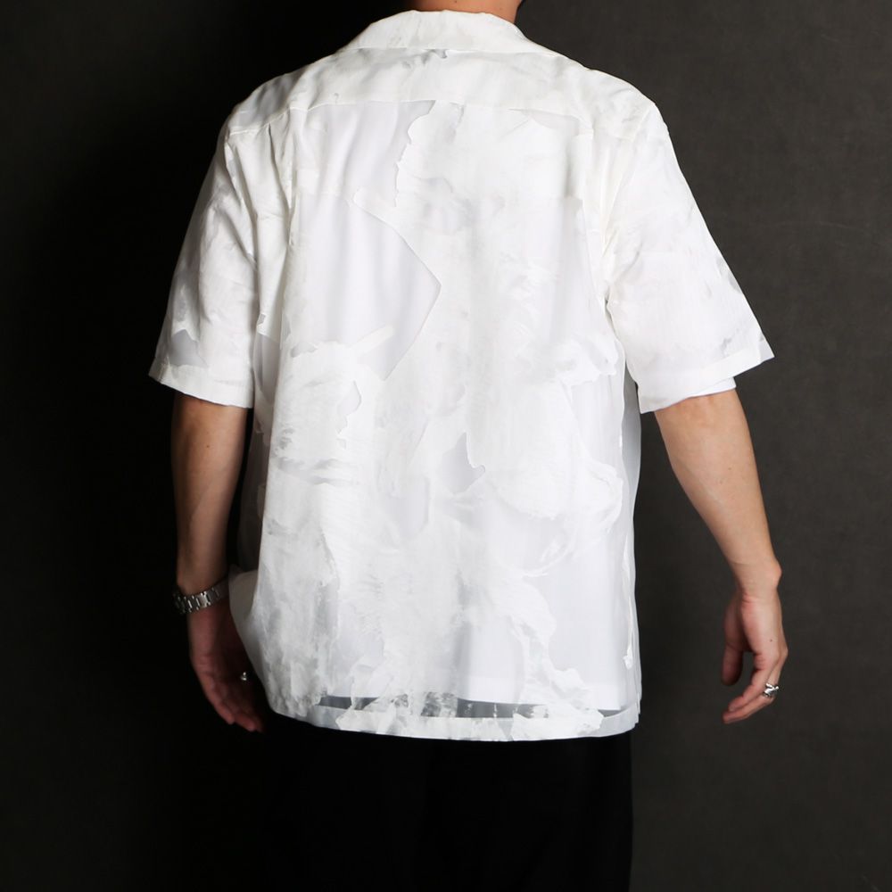 "TRANSPARENT FLOWER" OPEN COLLAR SHIRTS / オープンカラーシャツ / TA23SS-SH036