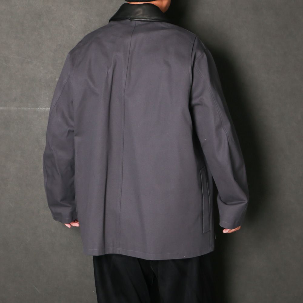 Chasseur Jacket - Black / オーガニックコットンダック - シャスールジャケット / A26C08BL01C