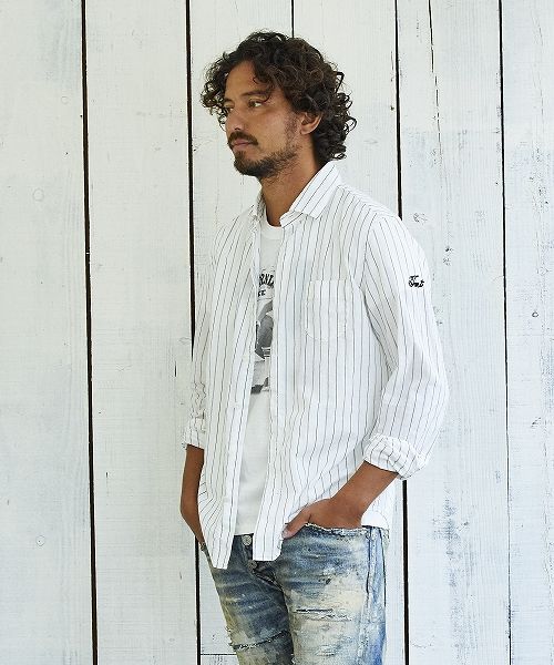C/LI STRIPE SHIRTS / ストライプシャツ / TSH-S2105