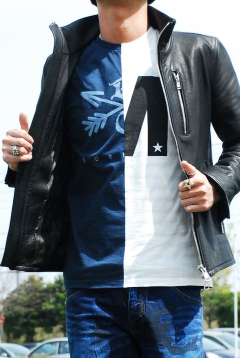 M×BURNOUT　Tシャツコーデ。