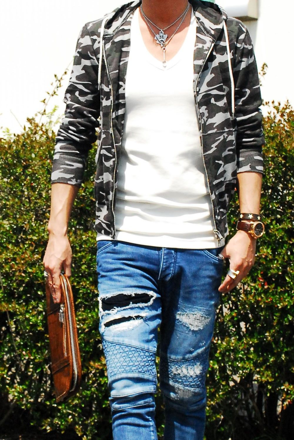 AKM×Marbles PARKA　T072-CTN090　コーディネート。