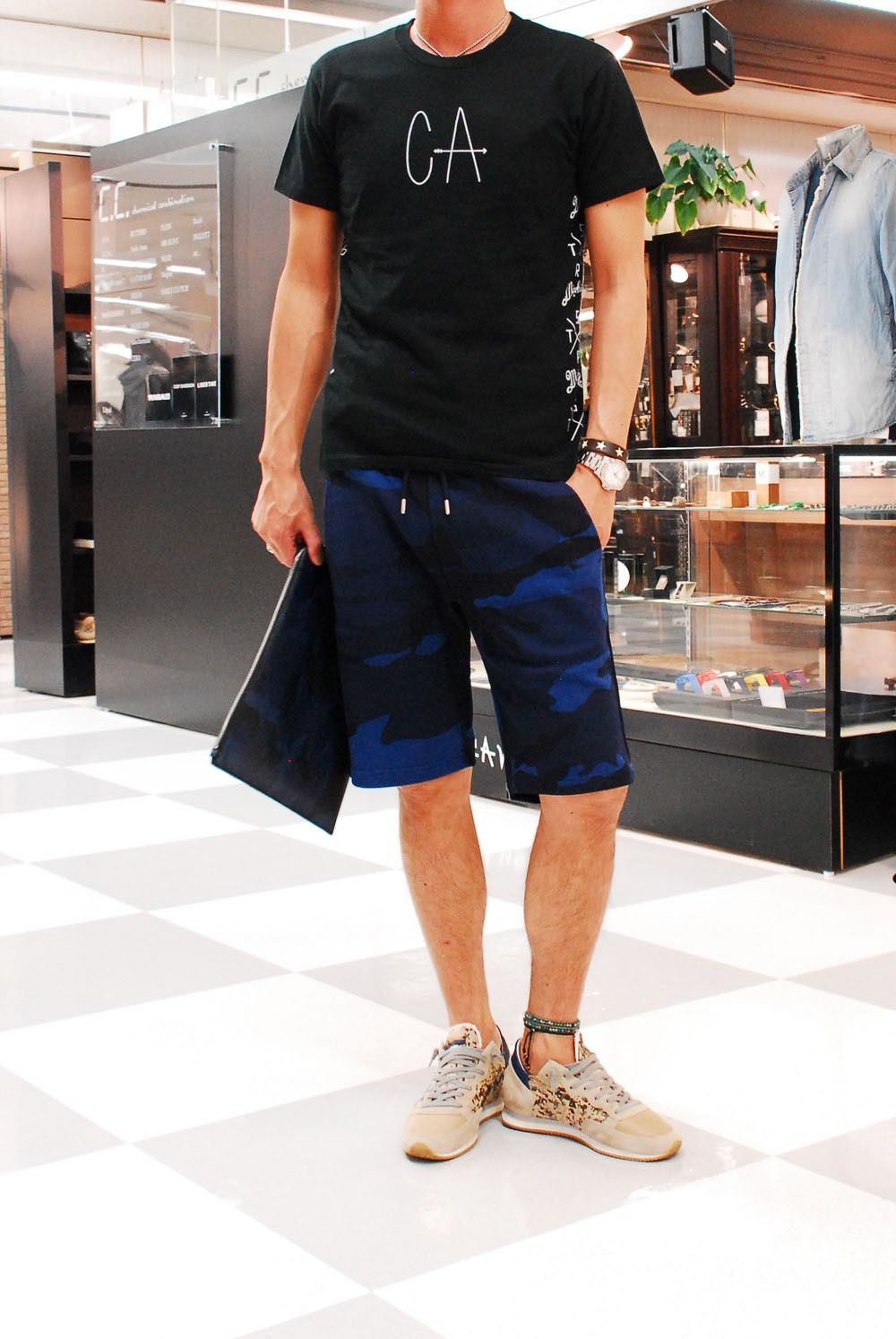 Marbles×SURT　S/S STANDARD TEE (CA)　ブラックバージョン。