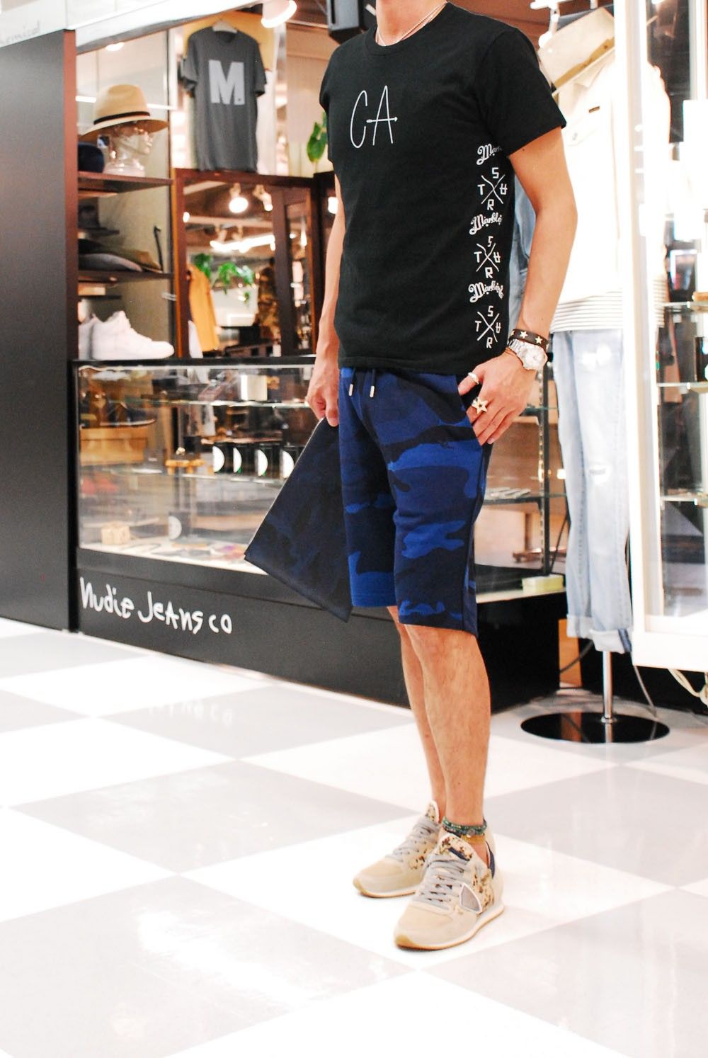 Marbles×SURT　S/S STANDARD TEE (CA)　ブラックバージョン。