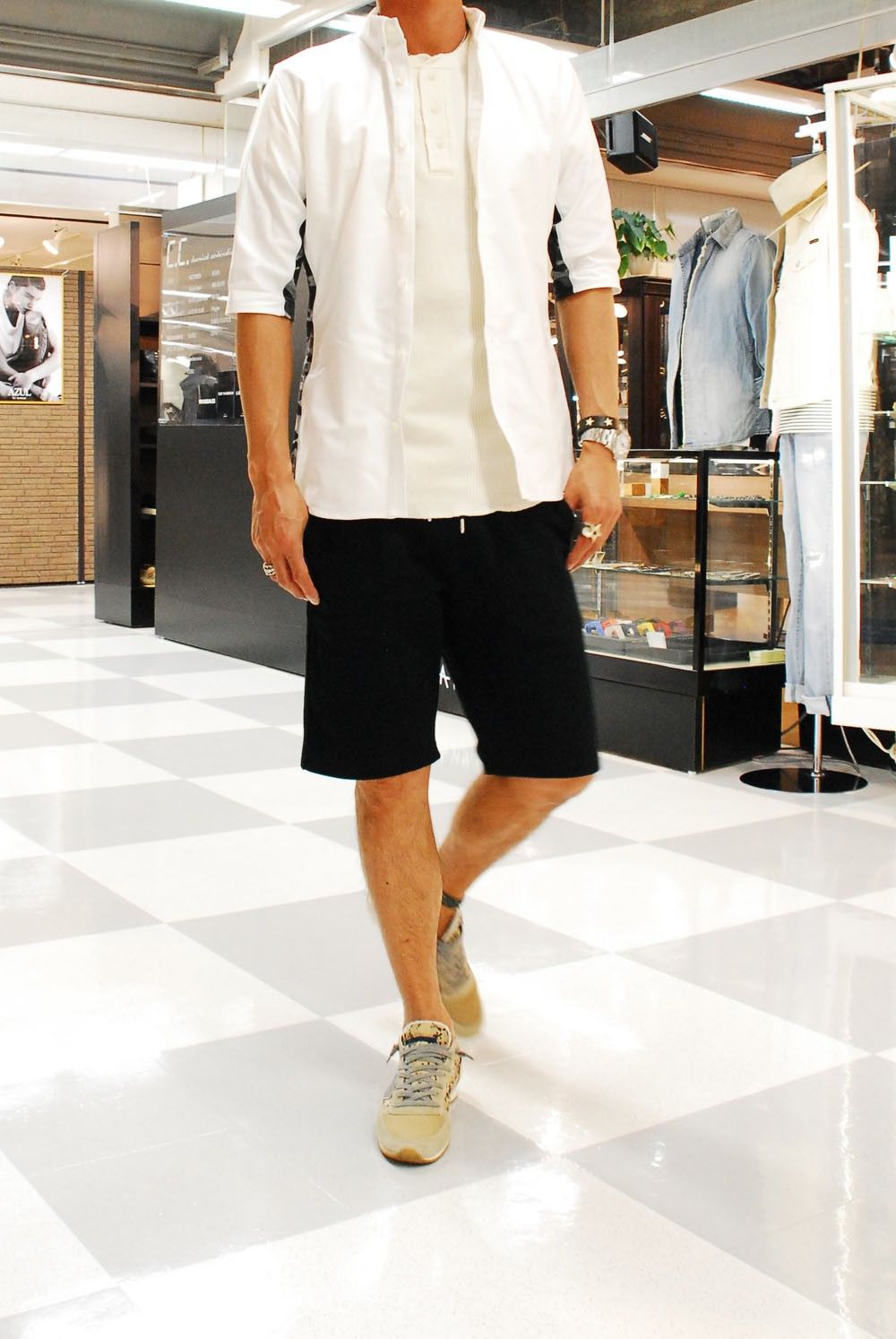 junhashimoto SHORT B.D SHIRT　1061610017 サマースタイル。