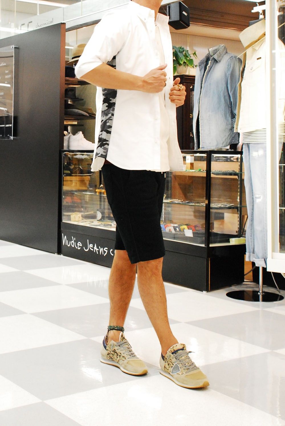 junhashimoto SHORT B.D SHIRT　1061610017 サマースタイル。