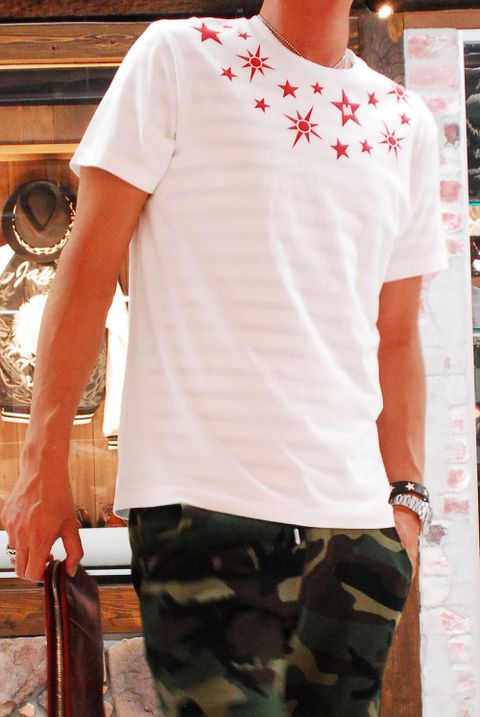 M × chemical conbination コラボレーション Tシャツ　REDバージョン。