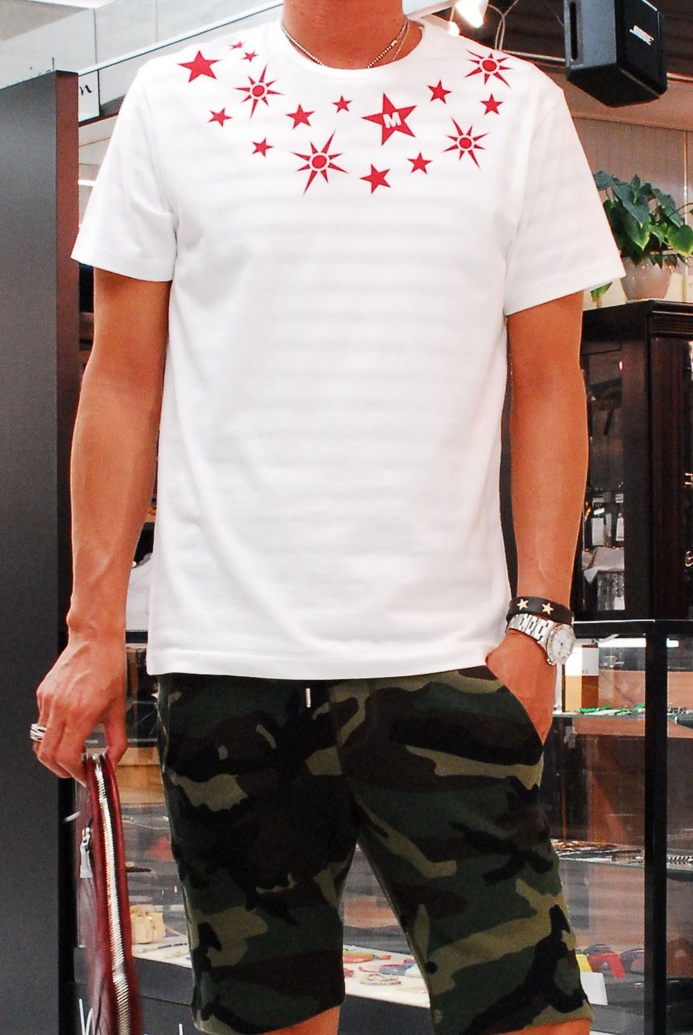 M × chemical conbination コラボレーション Tシャツ　REDバージョン。