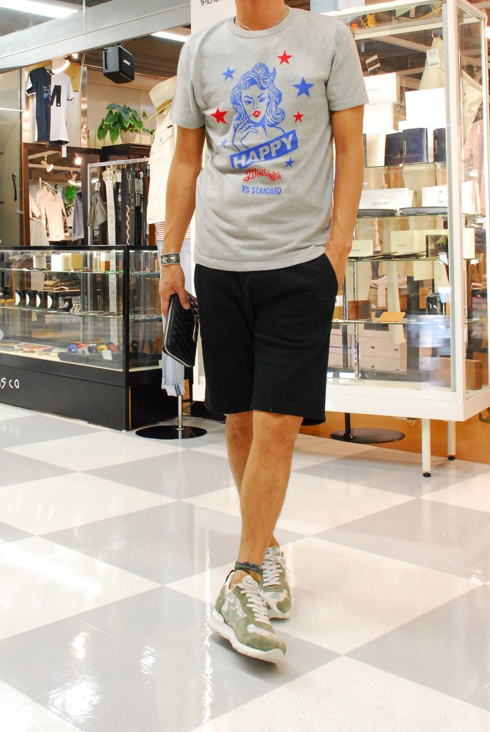 Marbles×AS STANDARD　KNIT TEEを使ってサマースタイル。
