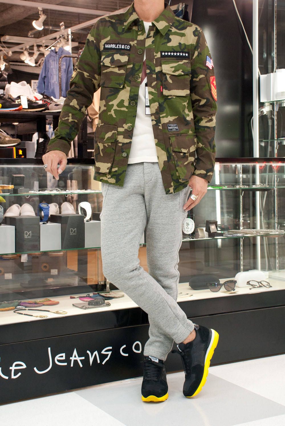 Marbles 新作"CAMOFLAGE BDU SHIRTS JKT"を使用したスタイリング