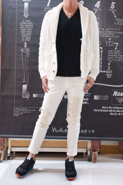wjk　 tight knit-denim pants USED　5823 dj10f　コーデ