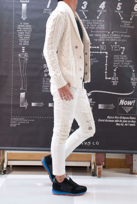 wjk　 tight knit-denim pants USED　5823 dj10f　コーデ