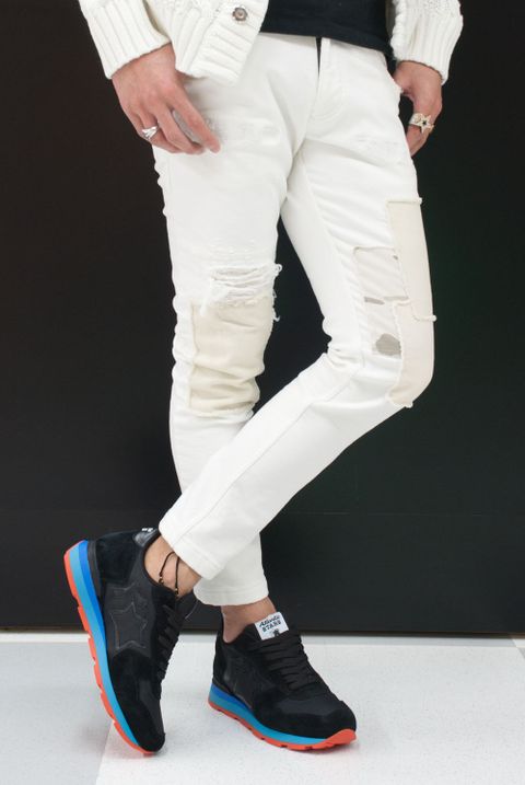 wjk　 tight knit-denim pants USED　5823 dj10f　コーデ