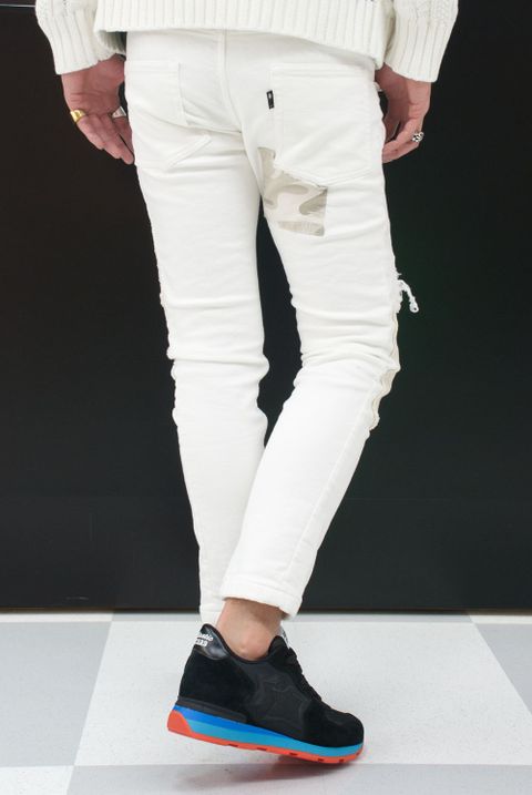 wjk　 tight knit-denim pants USED　5823 dj10f　コーデ