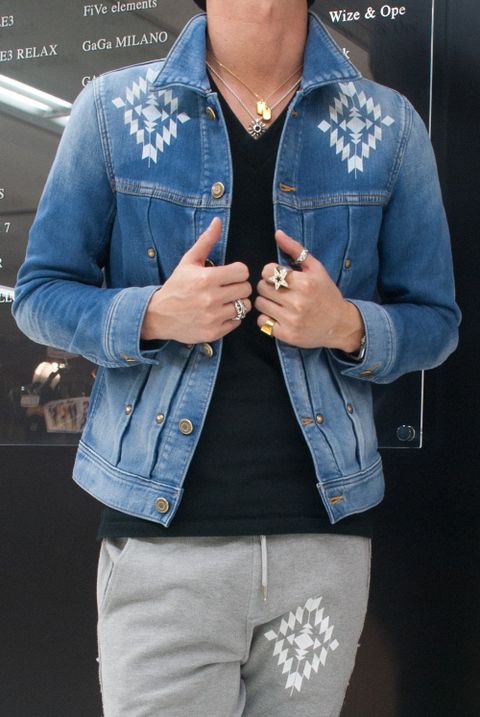 1PIU1UGUALE3 DENIM JACKET NO.3　MRB182-CTO039　コーデ
