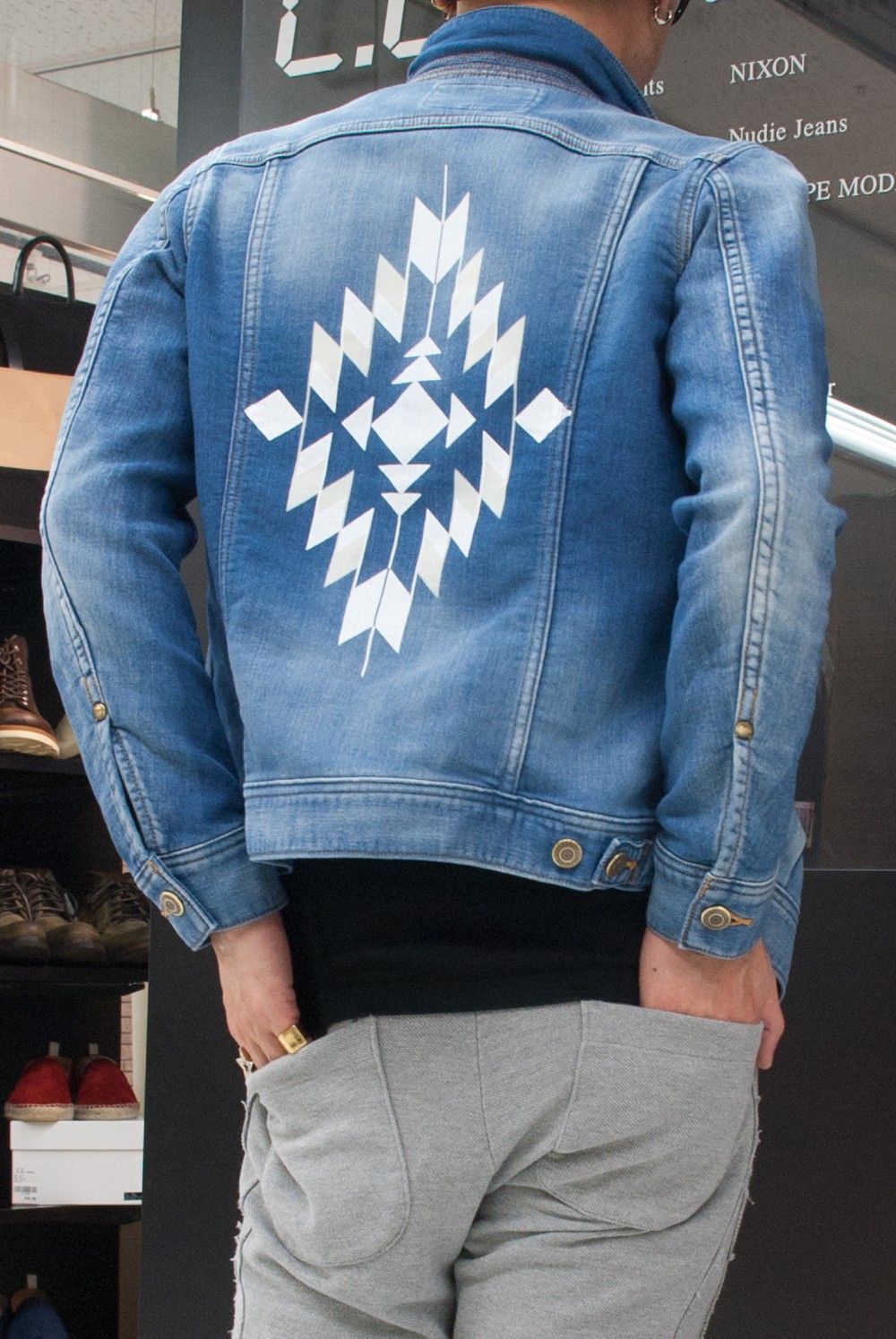 1PIU1UGUALE3 DENIM JACKET NO.3　MRB182-CTO039　コーデ