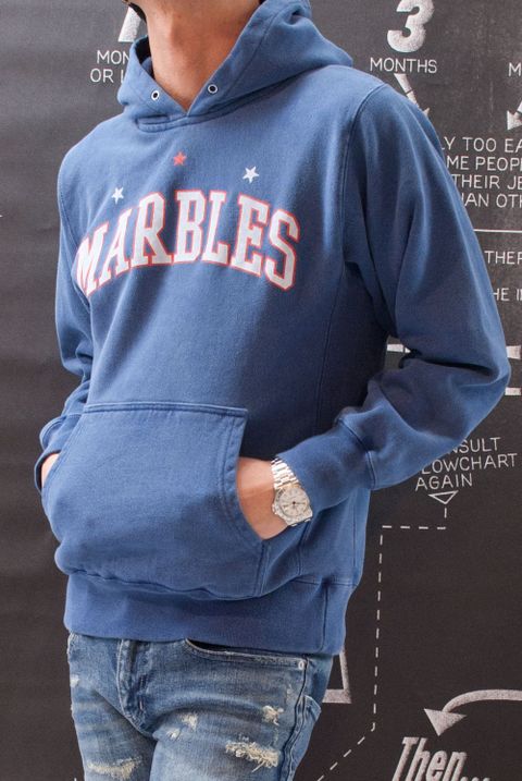 Marbles　MARBLES PIGMENT HOODED PARKA　コーデ