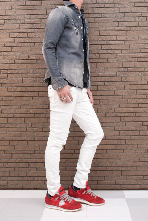 1PIU1UGUALE3　 PLAIN SHIRTS　MRS082-CTN040　コーデ