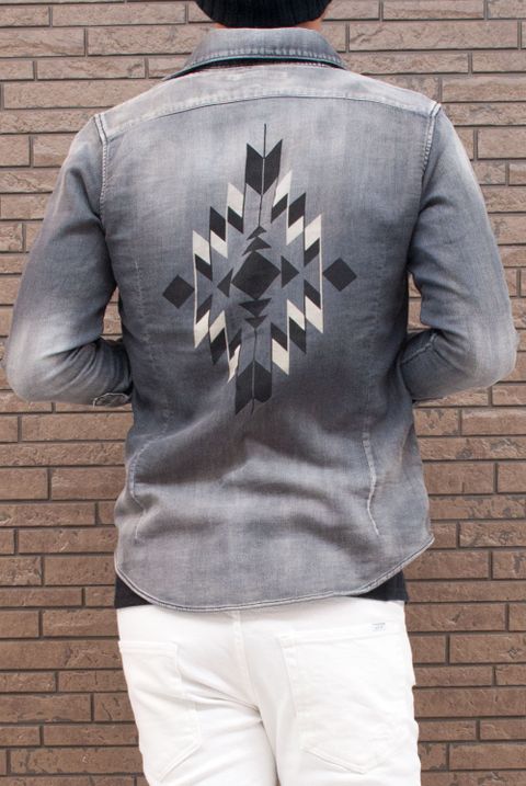 1PIU1UGUALE3　 PLAIN SHIRTS　MRS082-CTN040　コーデ