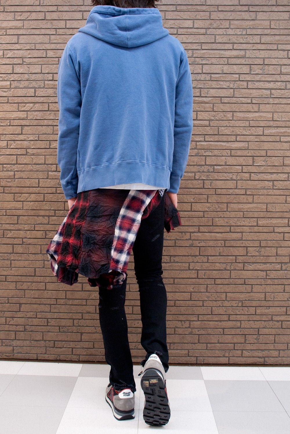 Marbles STUDS PIGMENT HOODED ZIP UP PARKA　MHP　コーデ