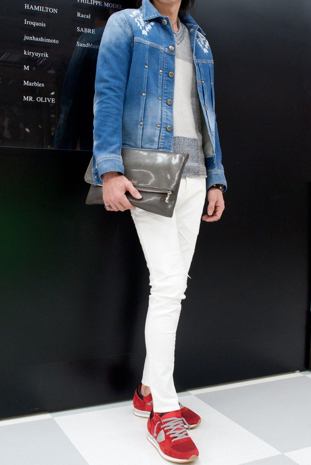 1PIU1UGUALE3　DENIM JACKET NO.3　MRB182-CTO039 　コーデ