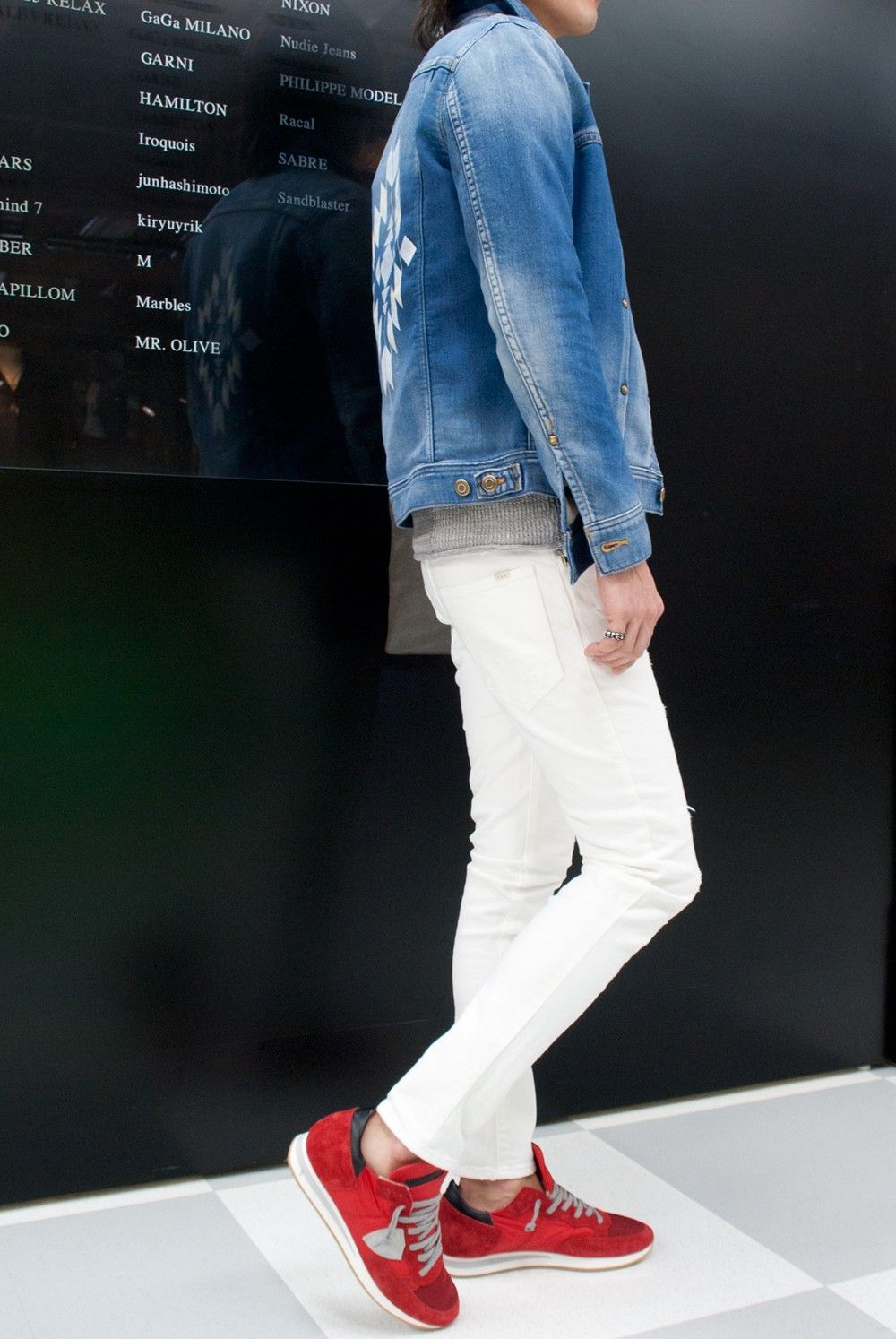 1PIU1UGUALE3　DENIM JACKET NO.3　MRB182-CTO039 　コーデ