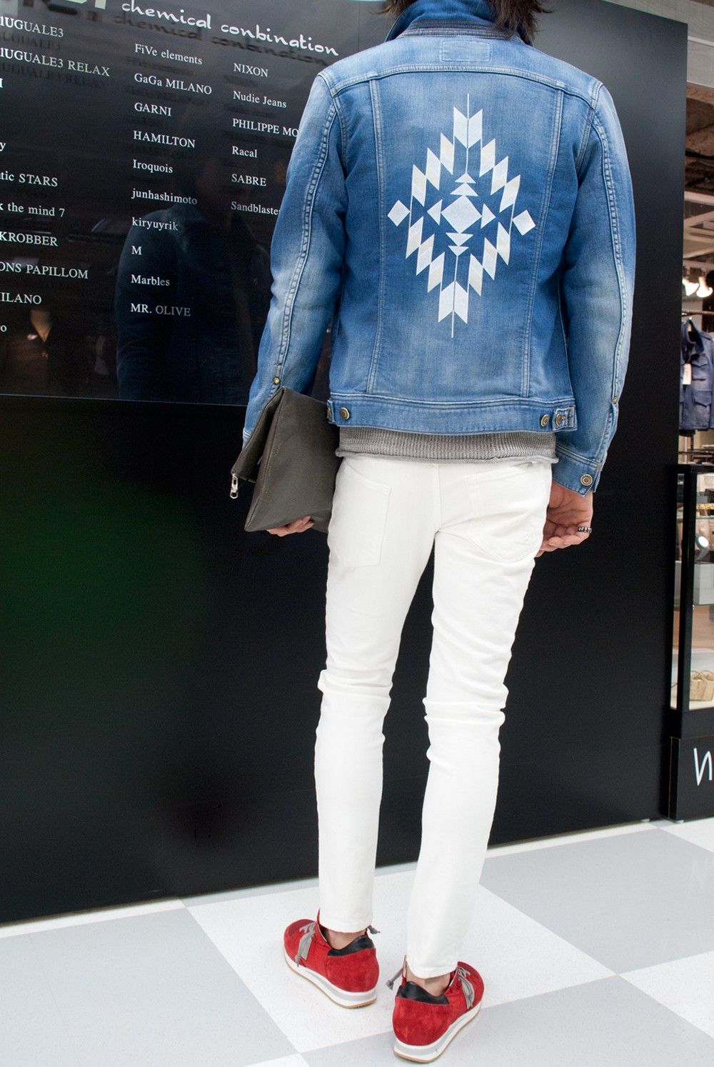 1PIU1UGUALE3　DENIM JACKET NO.3　MRB182-CTO039 　コーデ