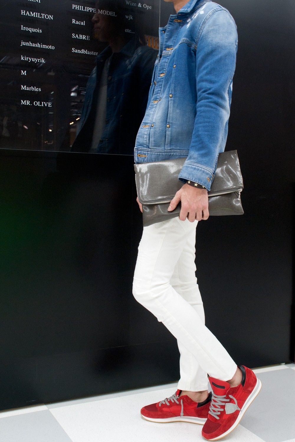 1PIU1UGUALE3　DENIM JACKET NO.3　MRB182-CTO039 　コーデ