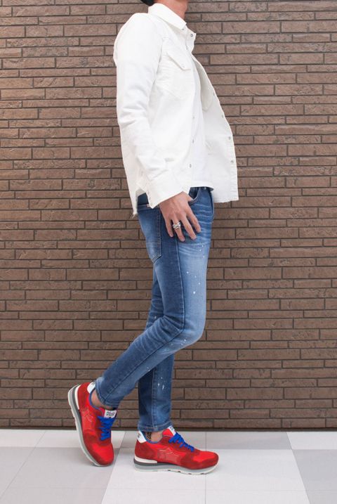 AKM  L/S DAMAGED WESTERN SHIRTS　S06