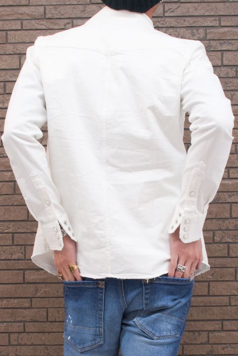 AKM  L/S DAMAGED WESTERN SHIRTS　S06