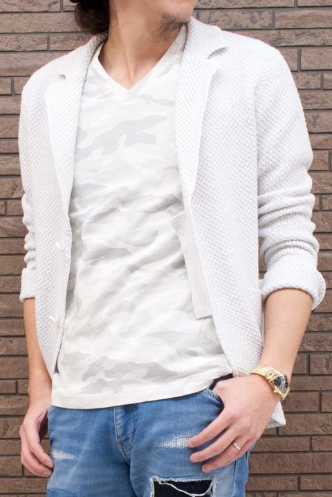 新着 【AKM】 KANOKO 2B JKT コーデ