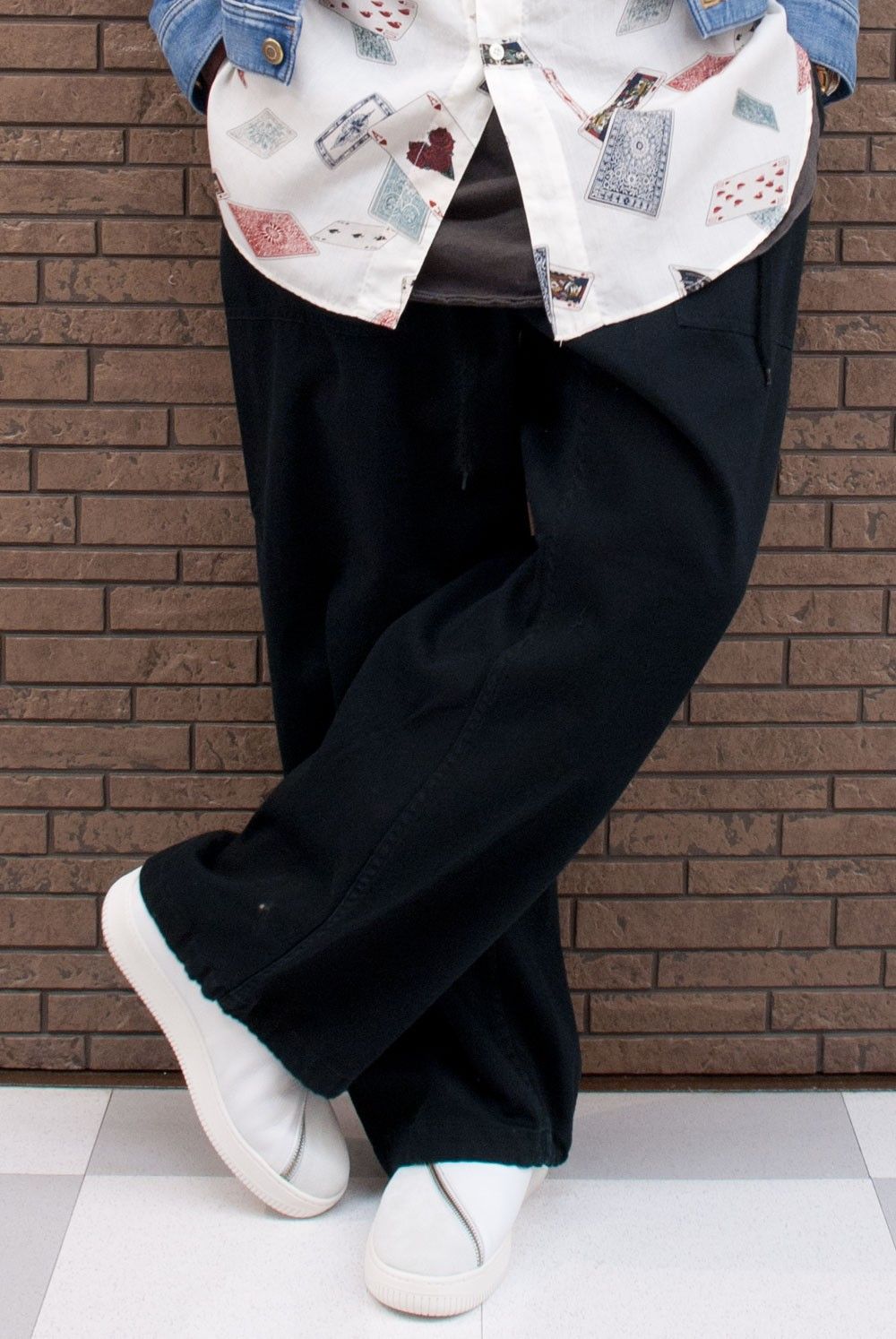 Gジャン ×　ロングシャツ
