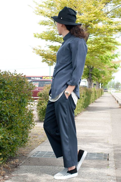 Aラインを意識したシンプルなコーディネート