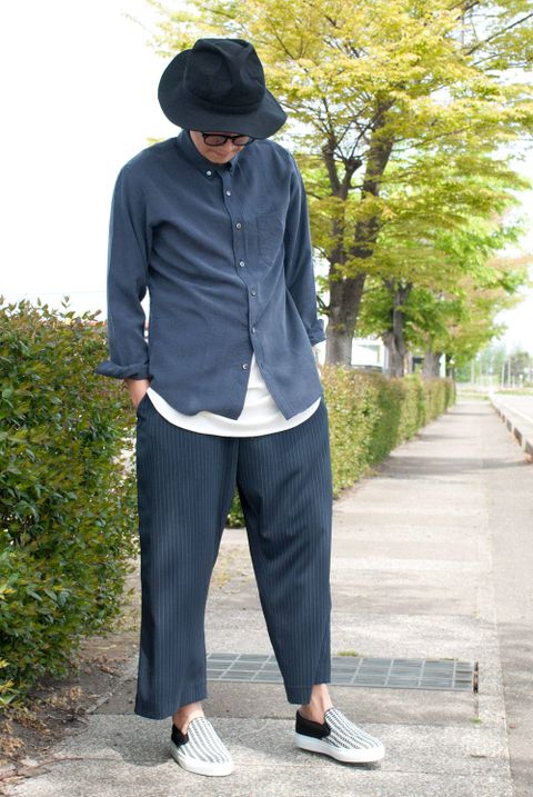 Aラインを意識したシンプルなコーディネート