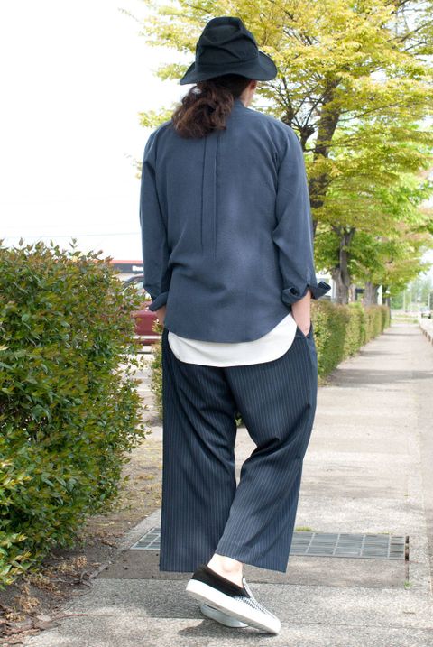 Aラインを意識したシンプルなコーディネート