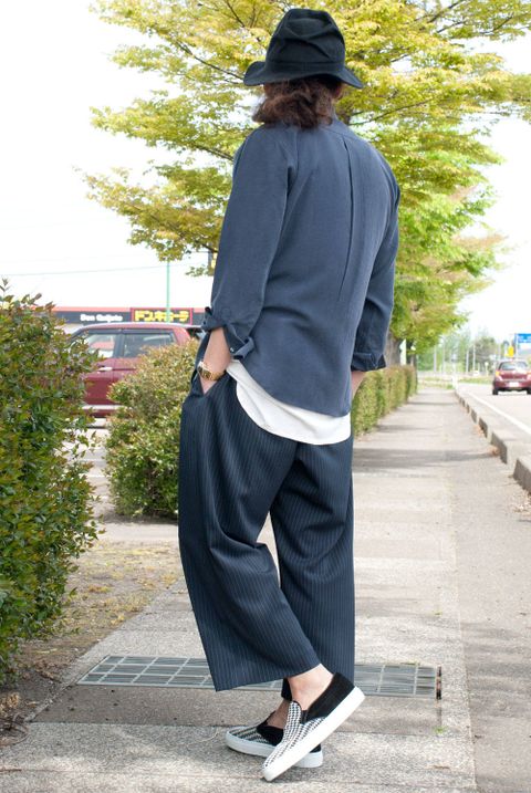 Aラインを意識したシンプルなコーディネート
