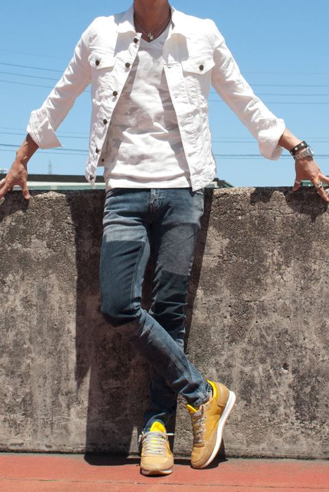 新作の　Nudie Jeans　SKINNY LIN　コーディネート