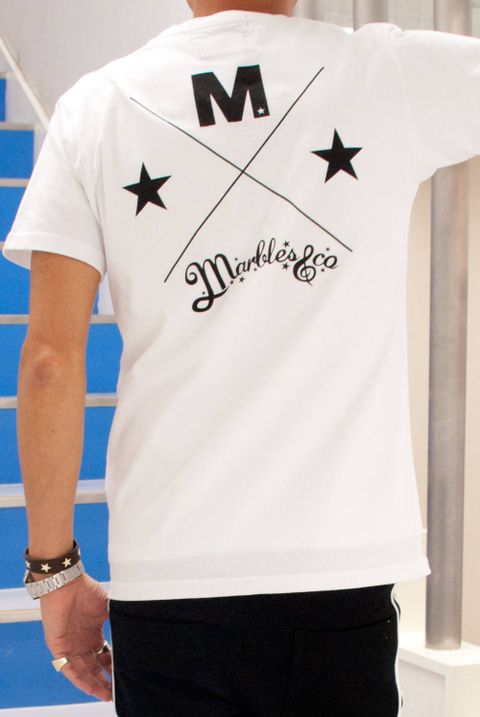 本日発売開始!《M×Marbles》コラボTシャツ　ホワイト
