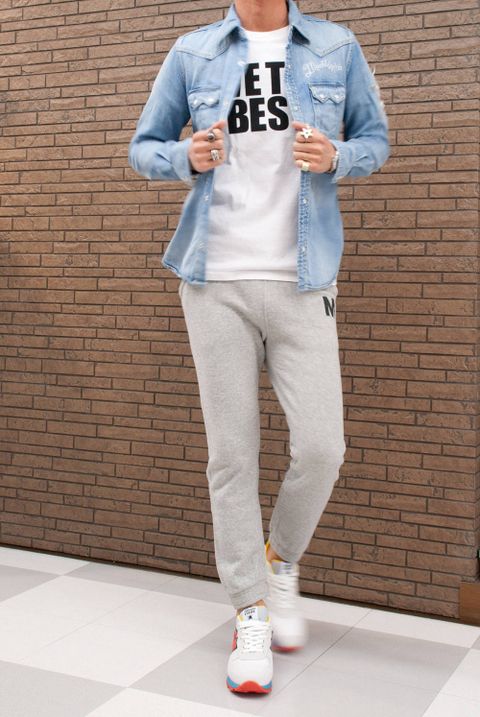 【M×Marbles】 DENIM SHIRT (My Fuckin' Dream)