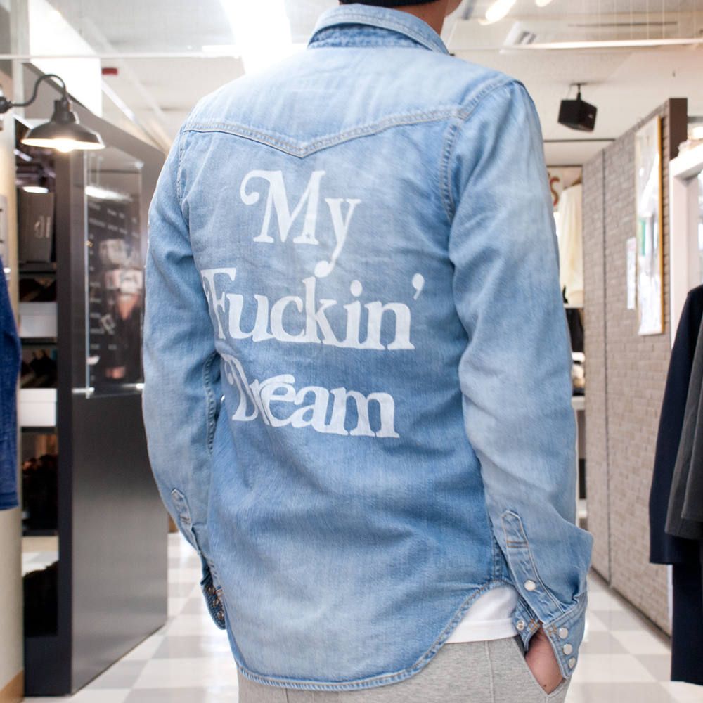 【M×Marbles】 DENIM SHIRT (My Fuckin' Dream)