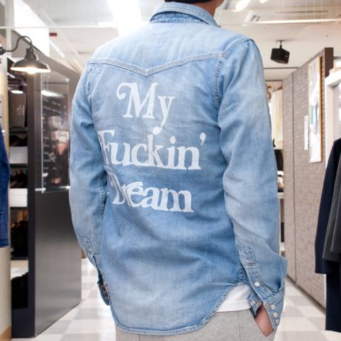 【M×Marbles】 DENIM SHIRT (My Fuckin' Dream)