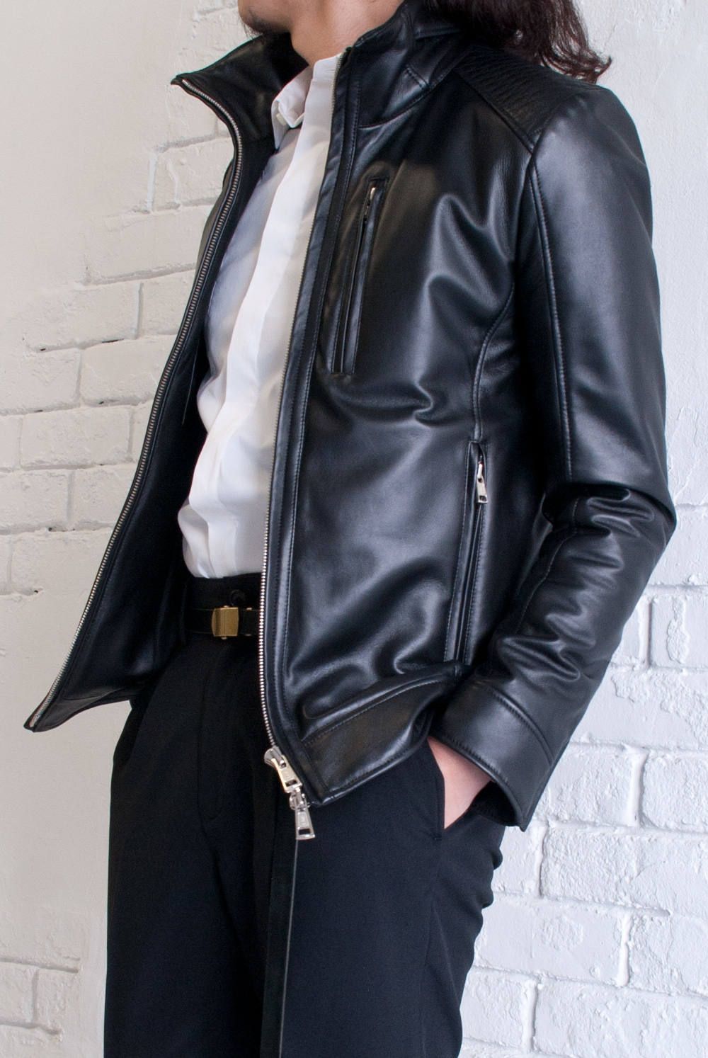 LIBEIRO レザースラックス　即完売品 レザージャケット × スラックス | 1673 | chemical conbination
