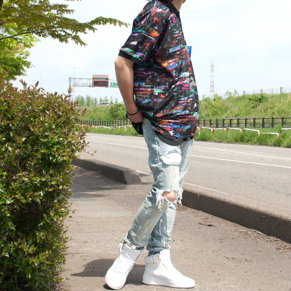 総柄シャツのコーディネートⅢ