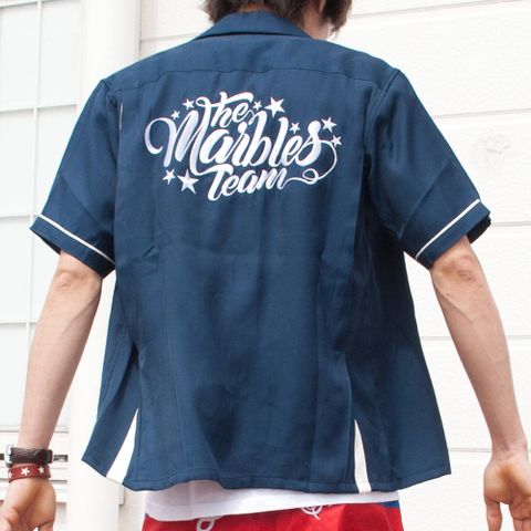 ボーリングシャツ　コーディネート
