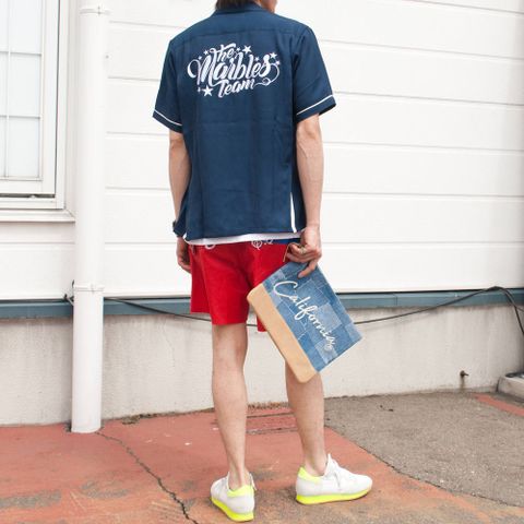 ボーリングシャツ　コーディネート