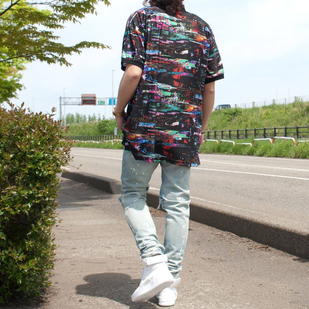 総柄シャツのコーディネートⅢ
